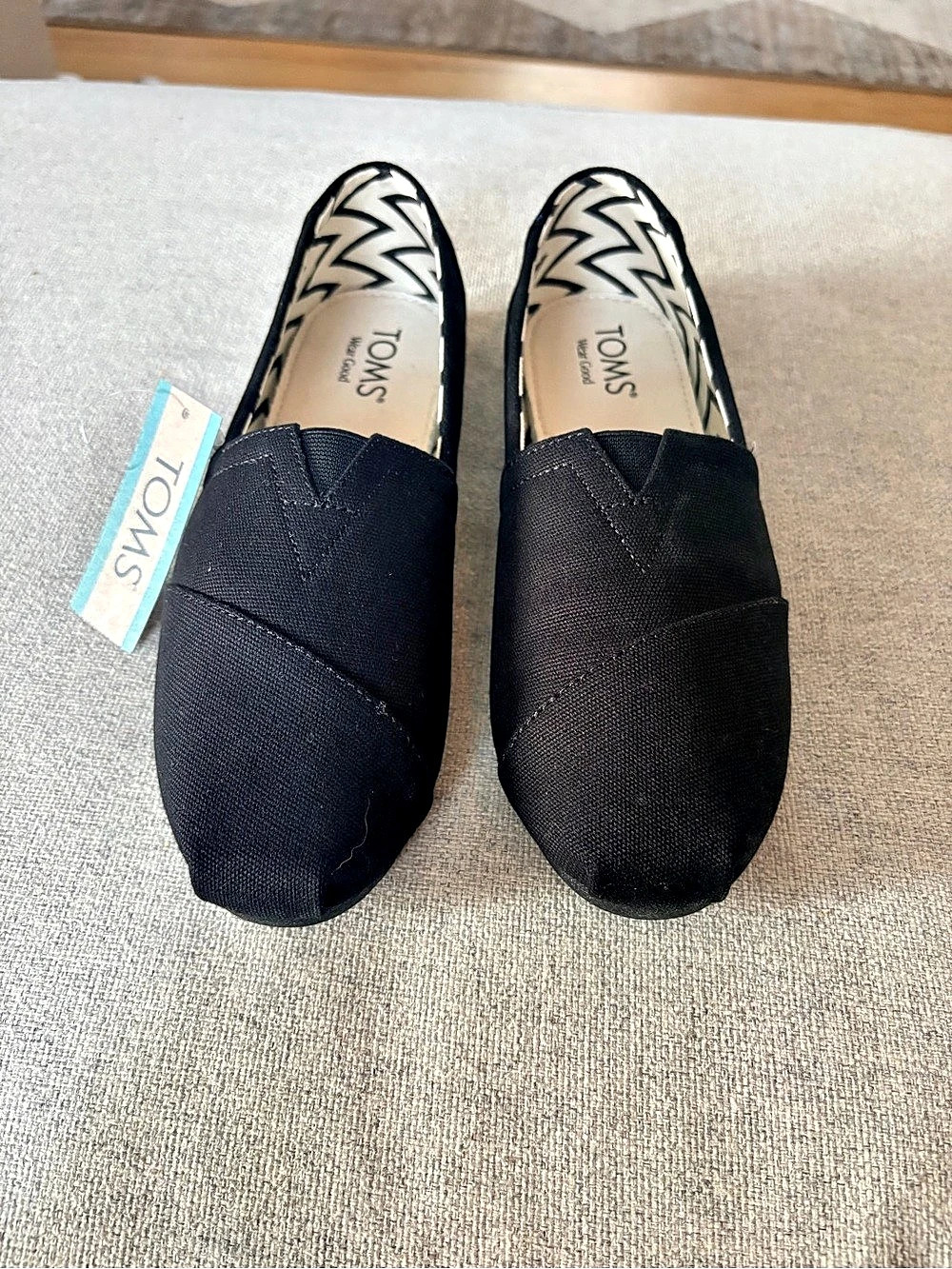 TOMS Alpargata Classic Black Flats US 8